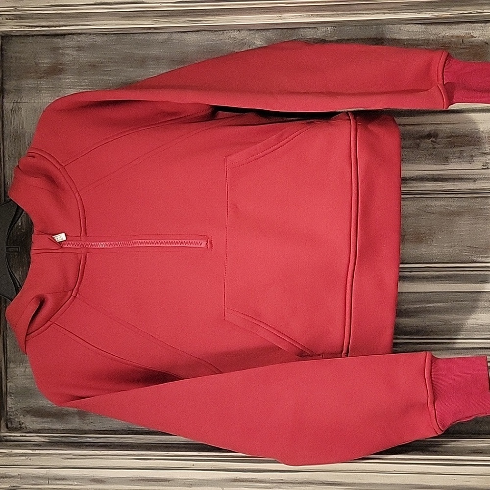 Hot Pink, Cropped, Amazon "Lululemon Look A Like" Women's Hoodie